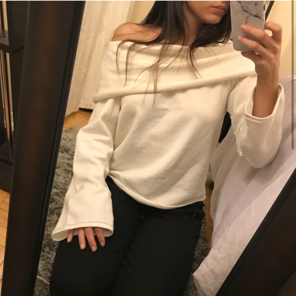 Skin Off-Shoulder Sweater